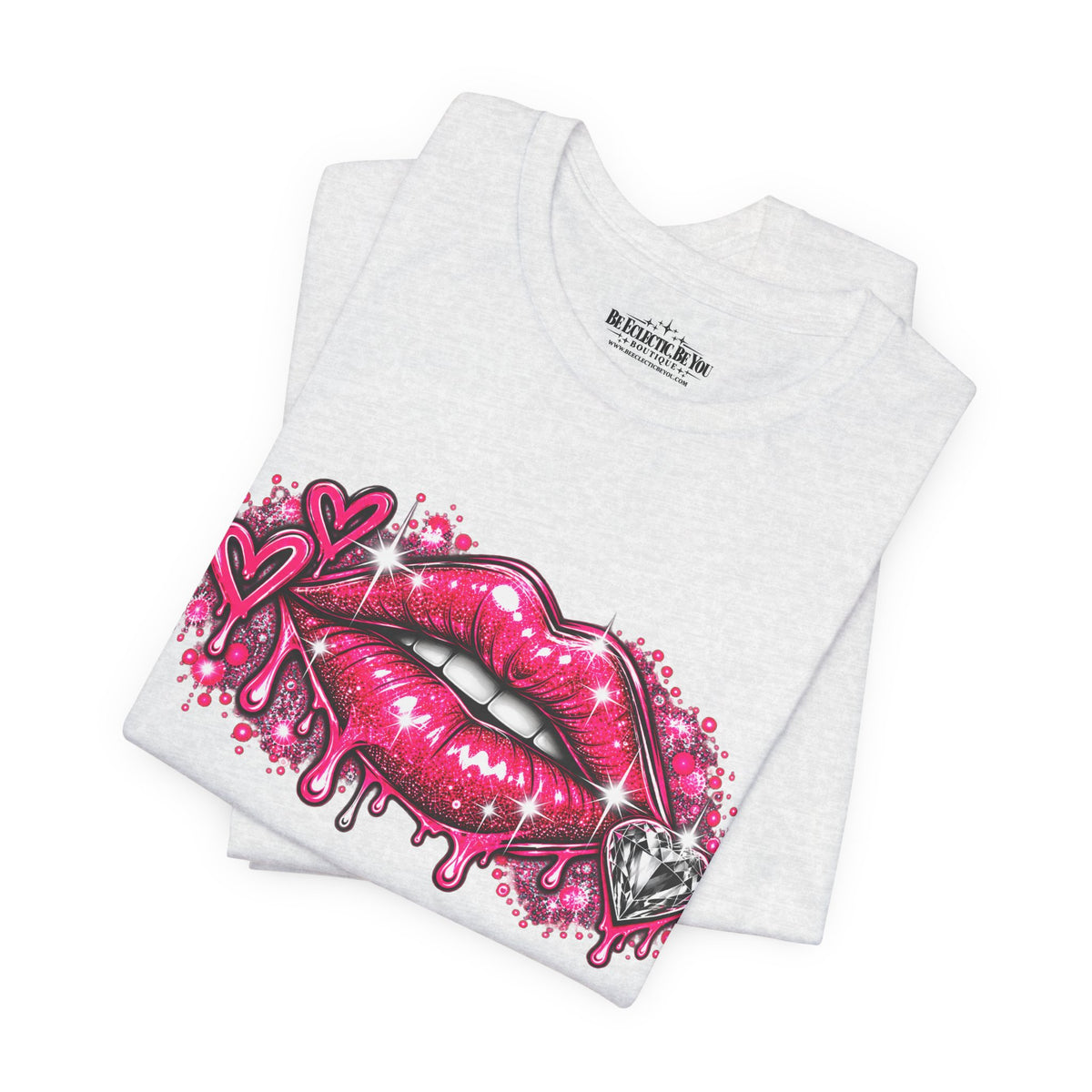 Sparkly Pink Lips Graphic Tee