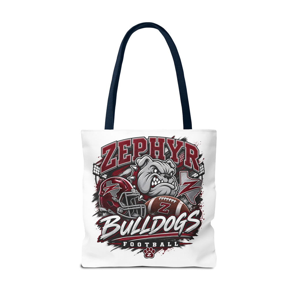 Bulldogs Football Tote Bag — Zephyr Mascot Collegiate Game Day Tote