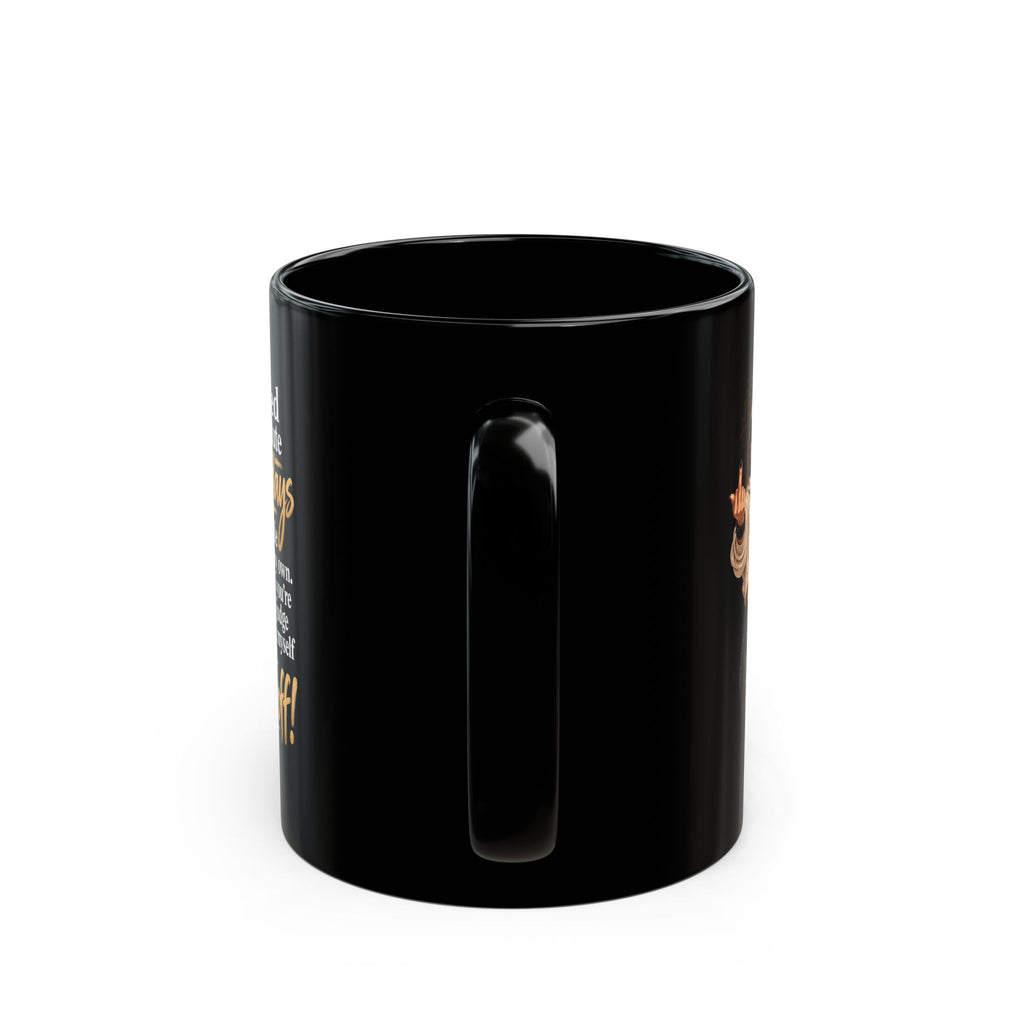 Black Mug - "I Survived the Worst Days" Sassy Quote Coffee Mug (11oz/15oz)