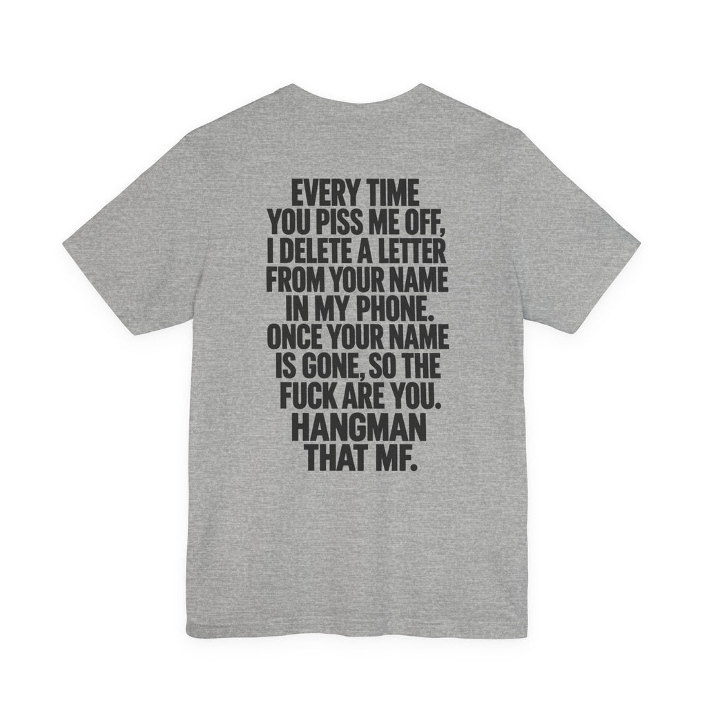 Hangman “F_C_ _FF” Graphic T-Shirt