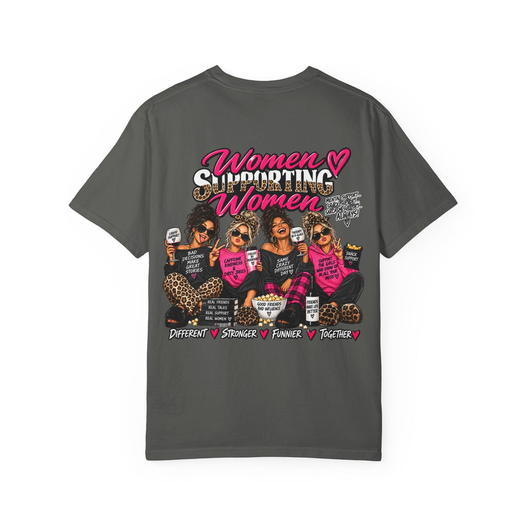 Women Supporting Women T-Shirt — Empowerment Graphic Tee (Breast Cancer Awareness)