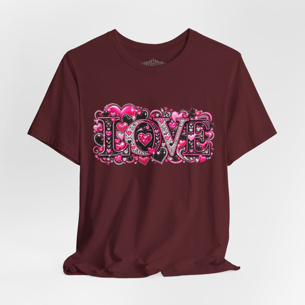 Love Graphic T-Shirt – Romantic Pink Valentine’s Day Tee