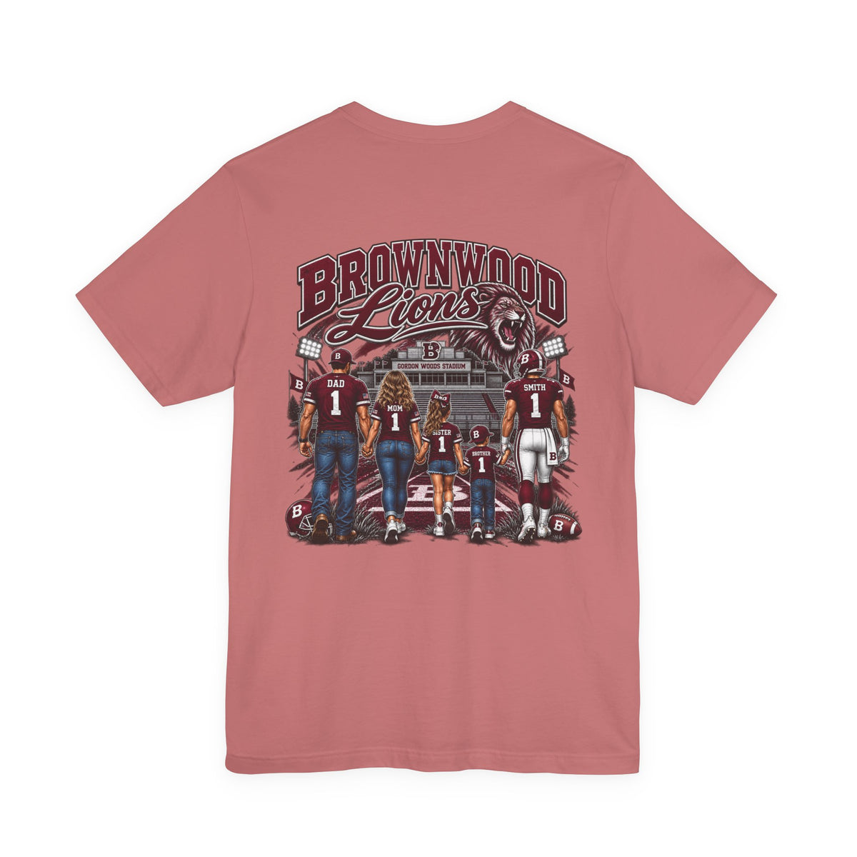 Brownwood Lions Family Football Graphic T-Shirt