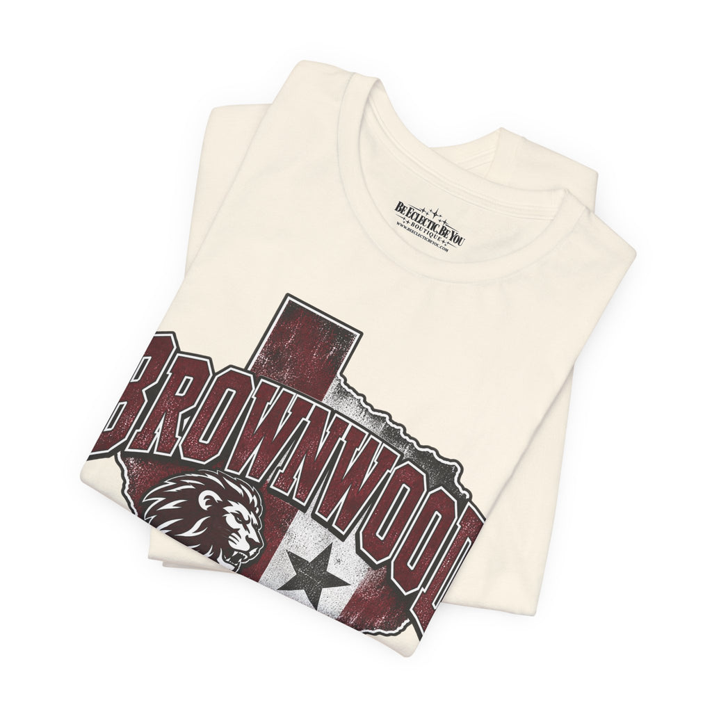 Brownwood Texas Lion Star Graphic T-Shirt