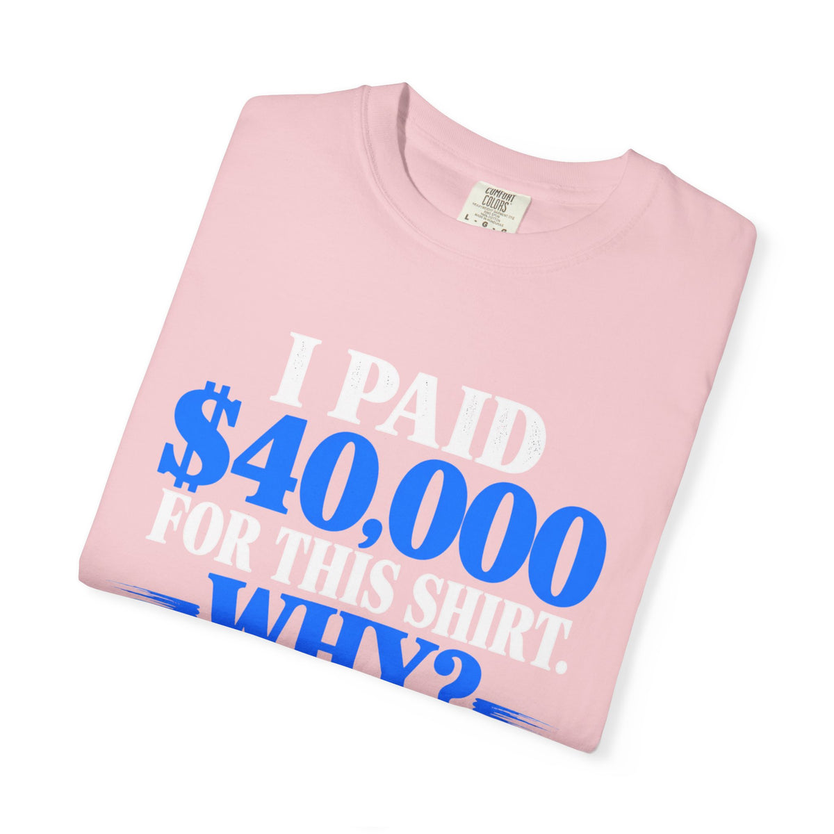I Paid 40,000 For This Shirt T-Shirt — Funny Statement Graphic Tee