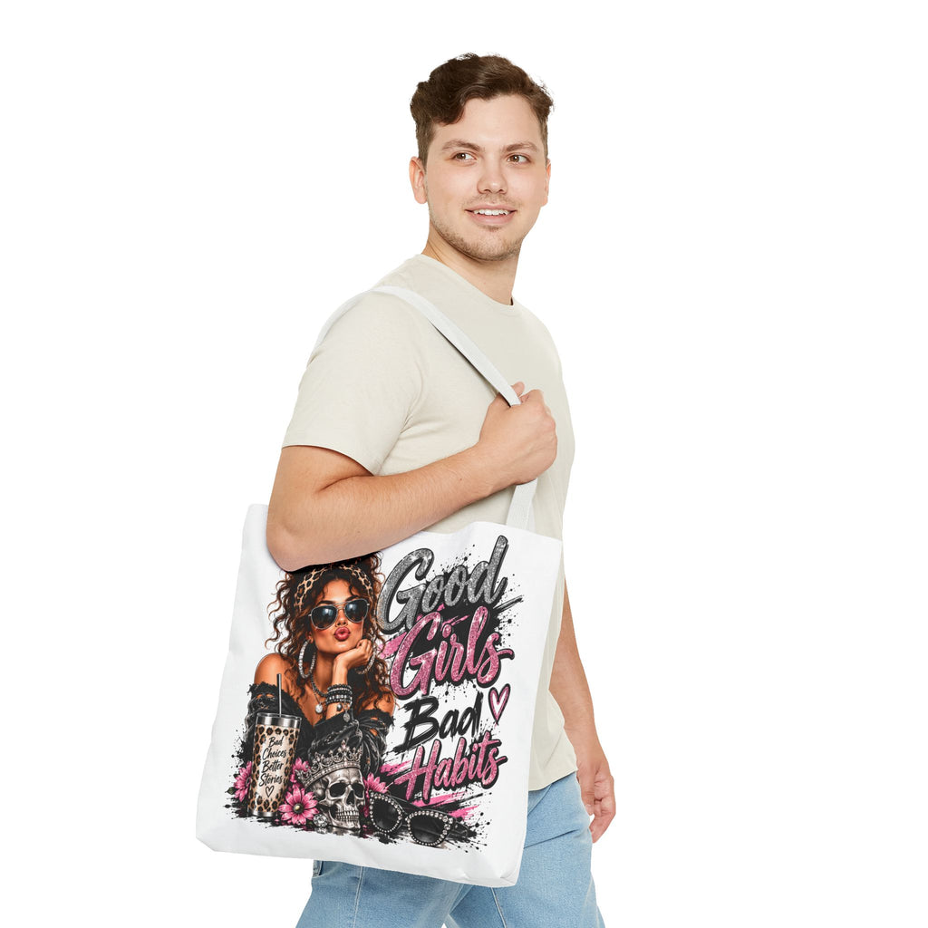Good Girls Bad Habits Tote Bag — Fashionable Graphic Shopper