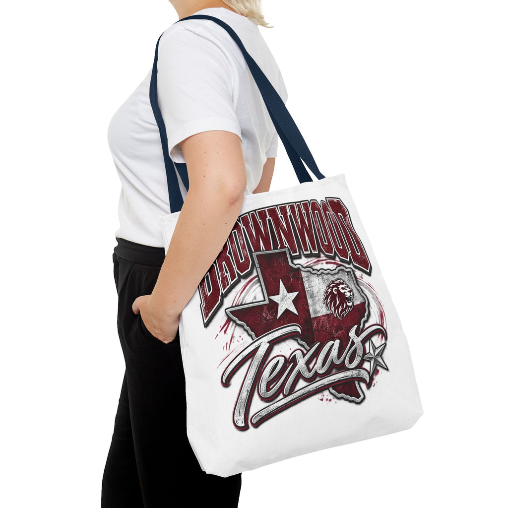Brownwood Texas Tote Bag – Vintage State Pride AOP Canvas Tote