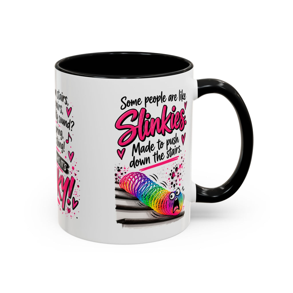 Slinky Coffee Mug — Funny Retro Toy Quote Accent Mug (11/15 oz)