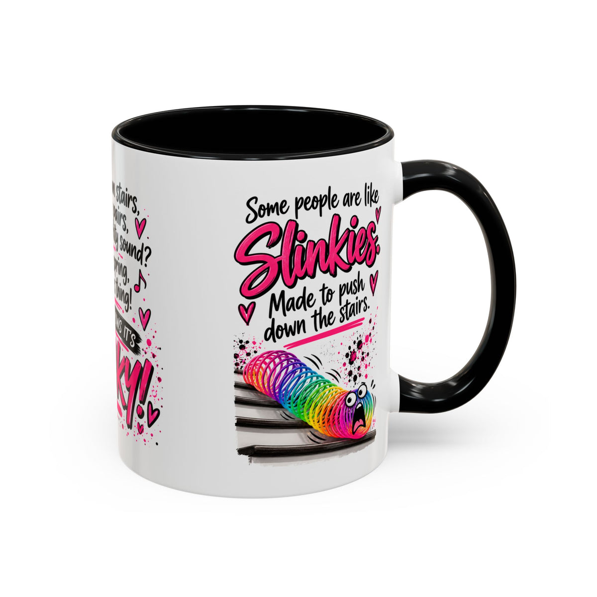 Slinky Coffee Mug — Funny Retro Toy Quote Accent Mug (11/15 oz)