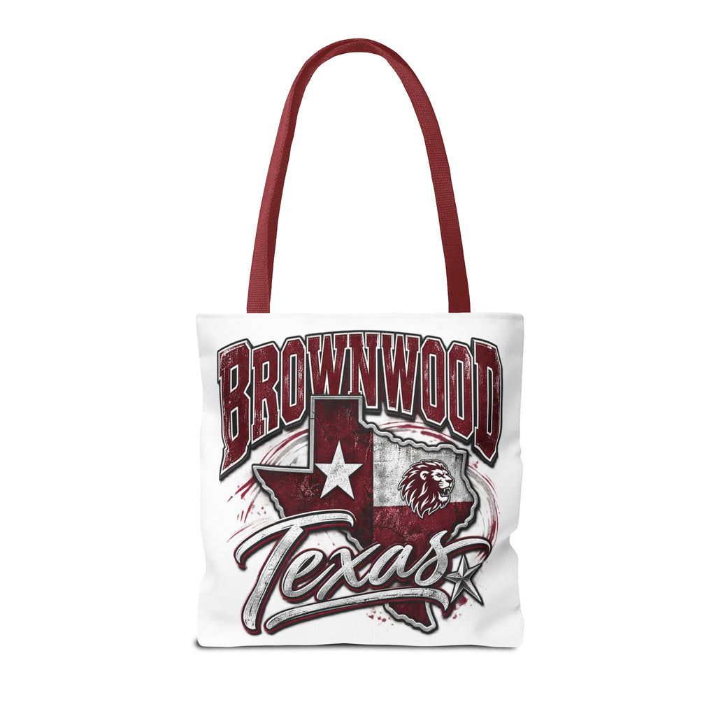 Brownwood Texas Tote Bag – Vintage State Pride AOP Canvas Tote