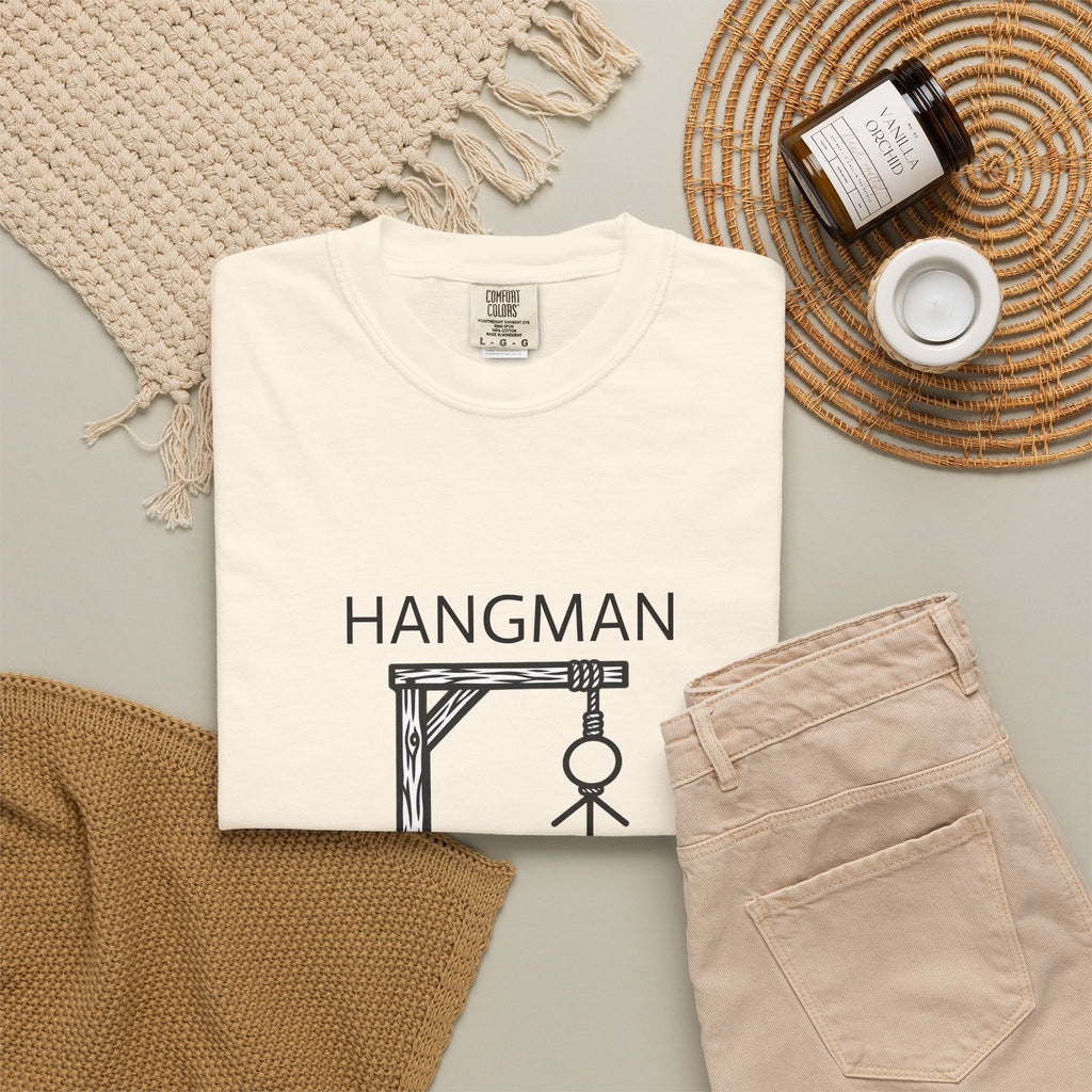 Hangman Game Unisex Garment-Dyed T-shirt
