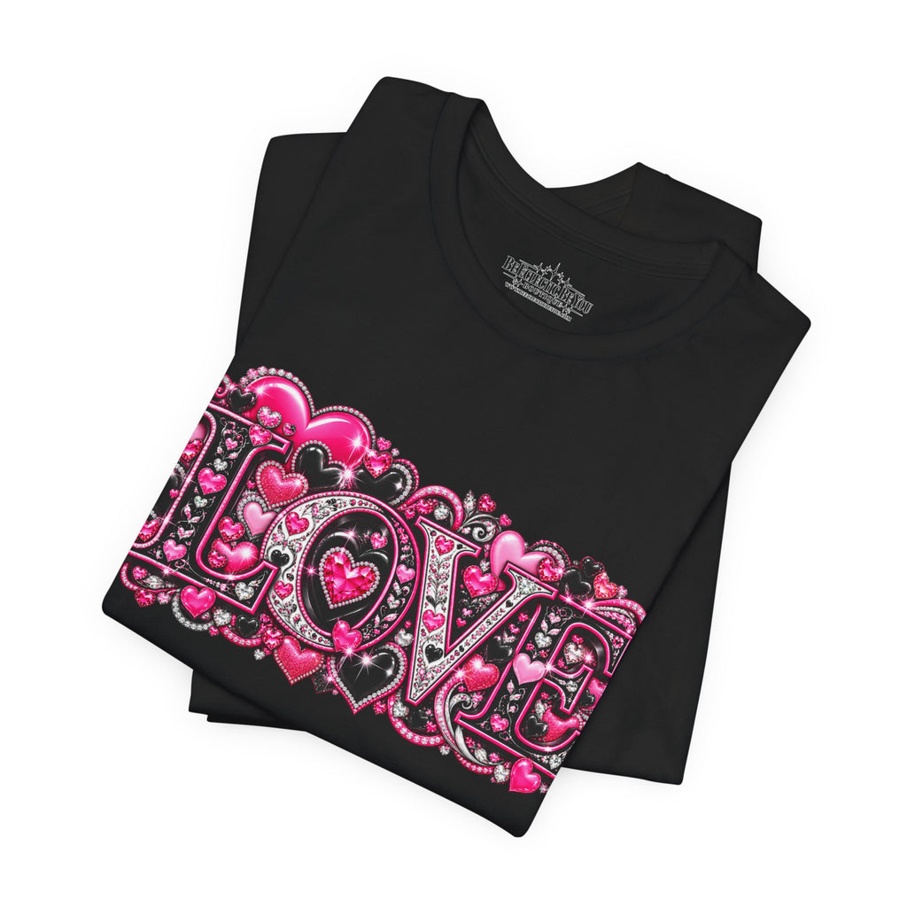 Love Graphic T-Shirt – Romantic Pink Valentine’s Day Tee