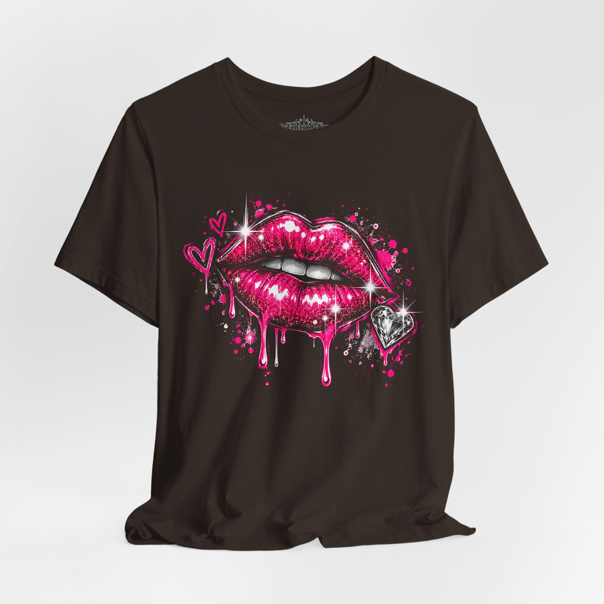 Kiss Lips Graphic Tee Sparkly