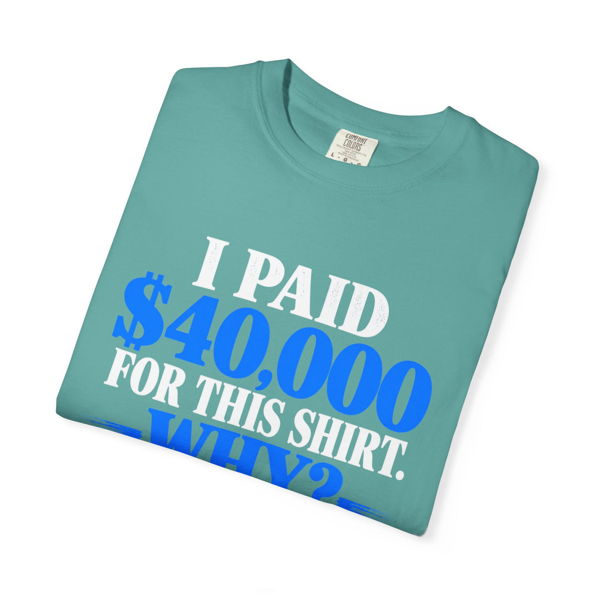 I Paid 40,000 For This Shirt T-Shirt — Funny Statement Graphic Tee