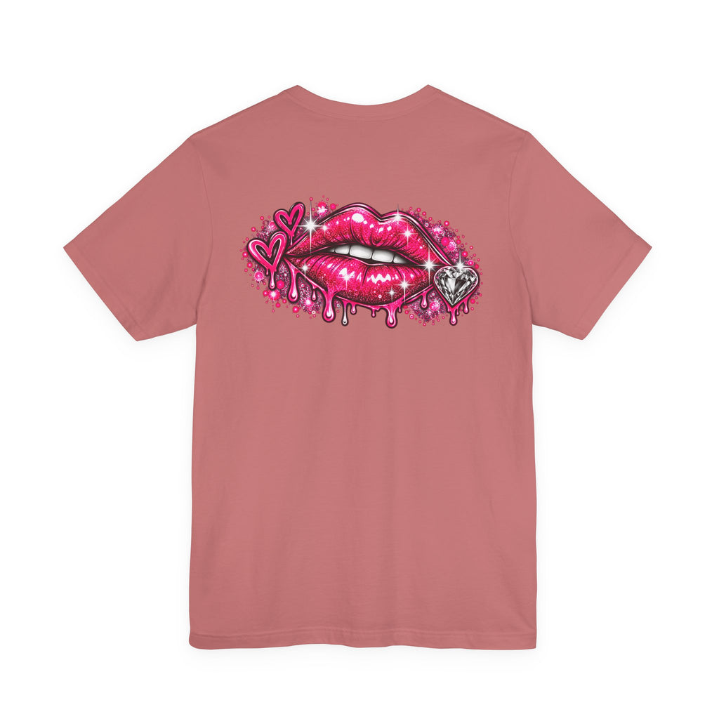 Sparkly Pink Lips Graphic Tee