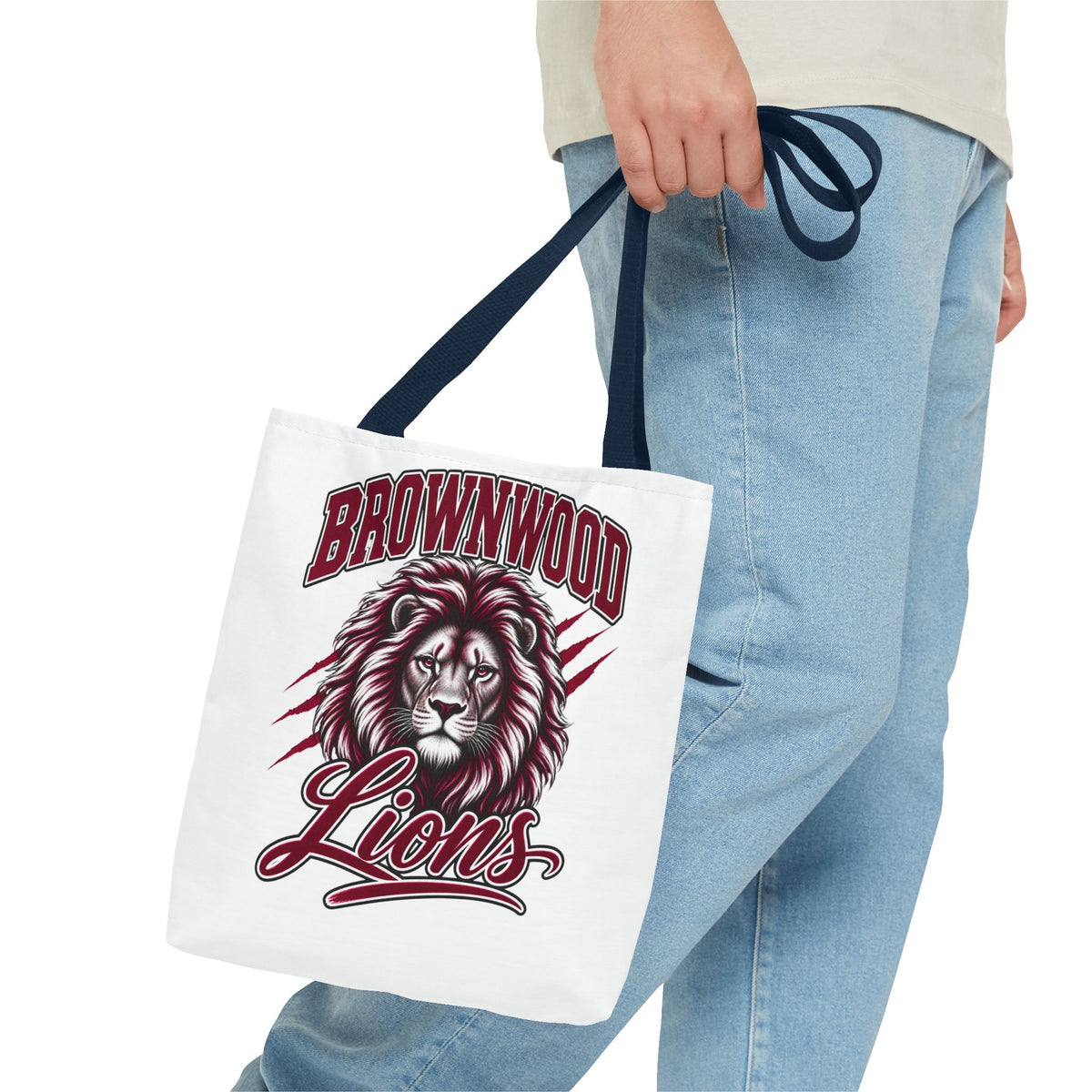 Brownwood Lions Tote Bag – School Mascot Lion Shopper