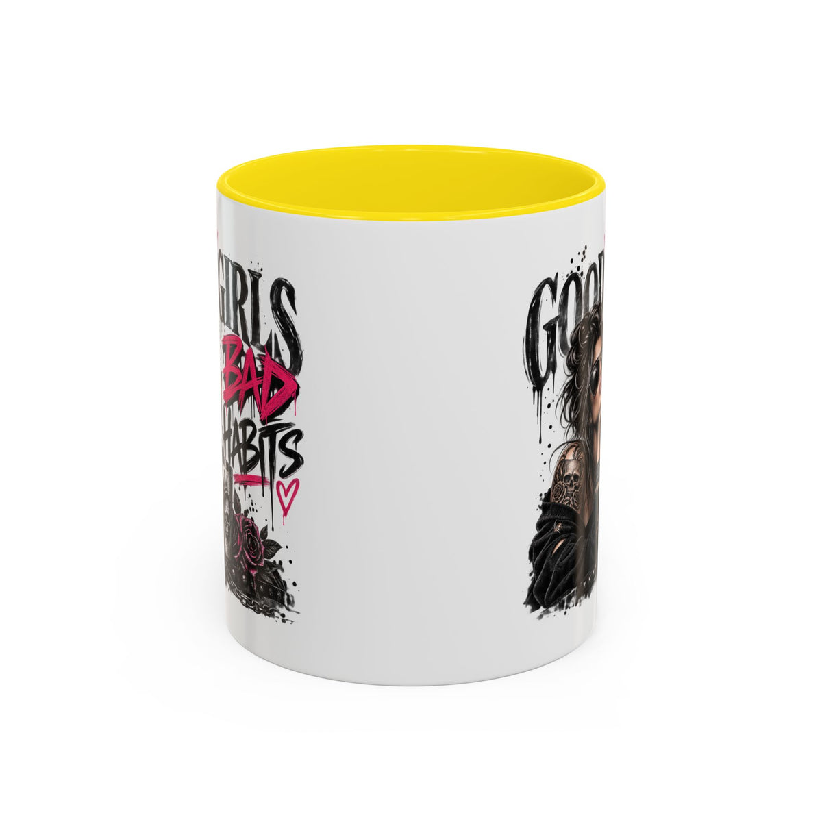 Good Girls Bad Habits Skull & Crown Mug