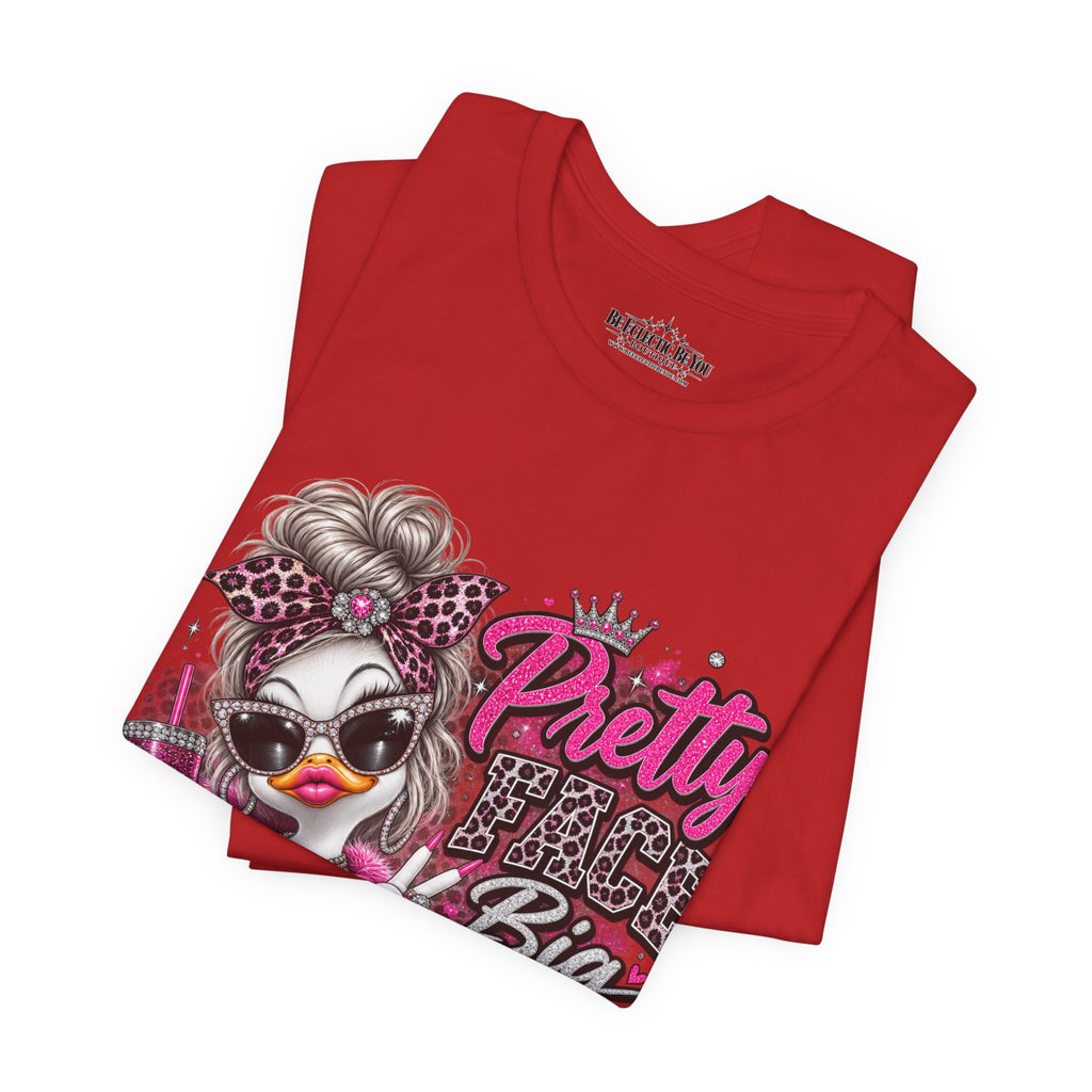 Pretty with a Big Attitude Don’t Care Graphic T-Shirt