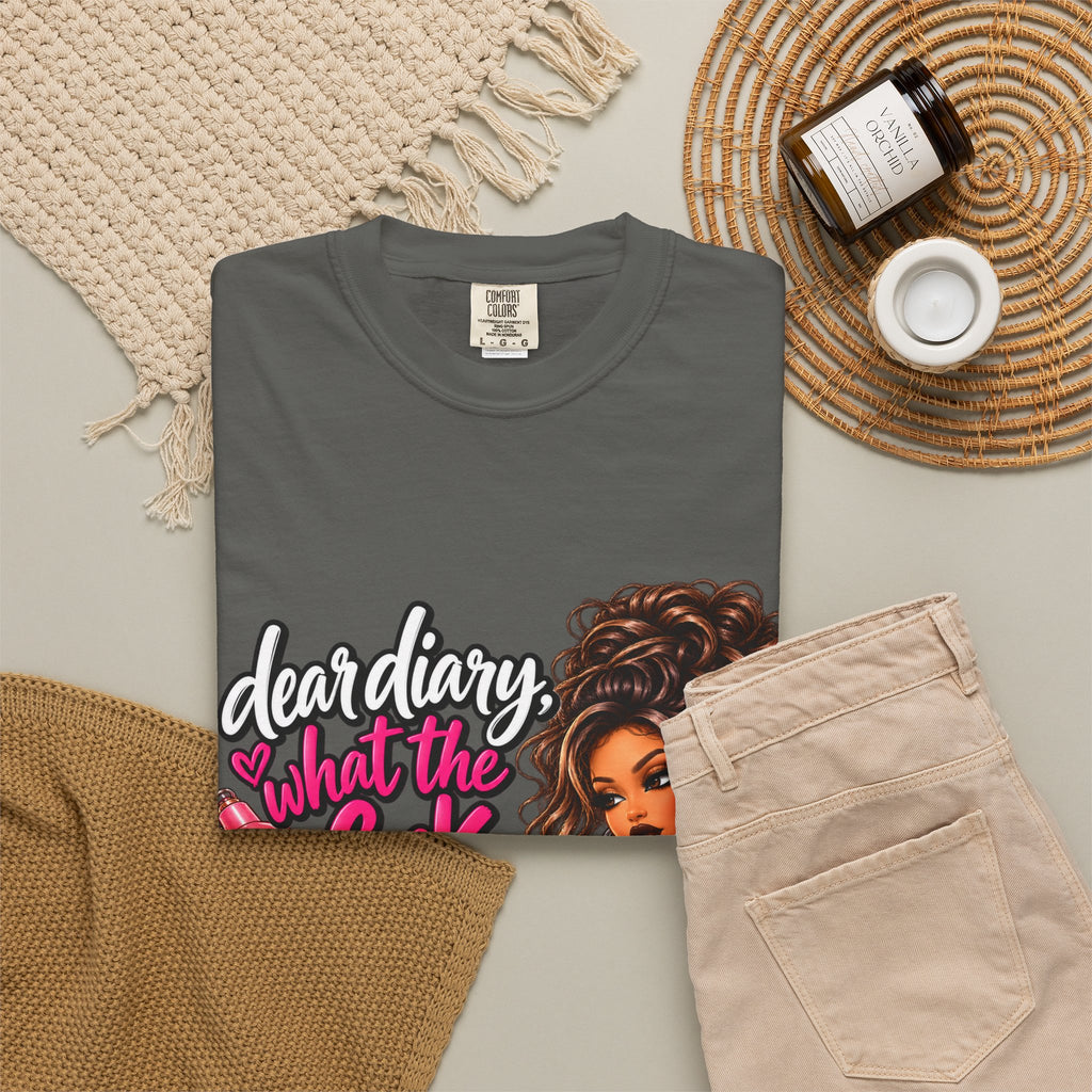 Diary Tee — “Dear Diary, What the F***” Graphic T-Shirt