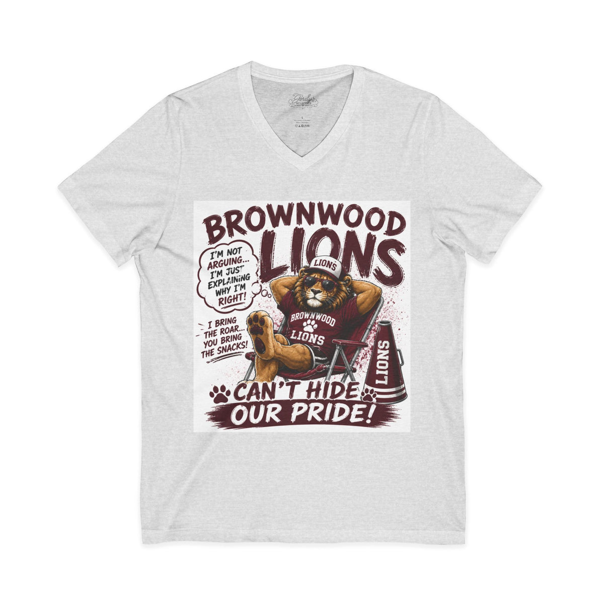 Brownwood Lions "Can't Hide Our Pride" V-Neck Tee