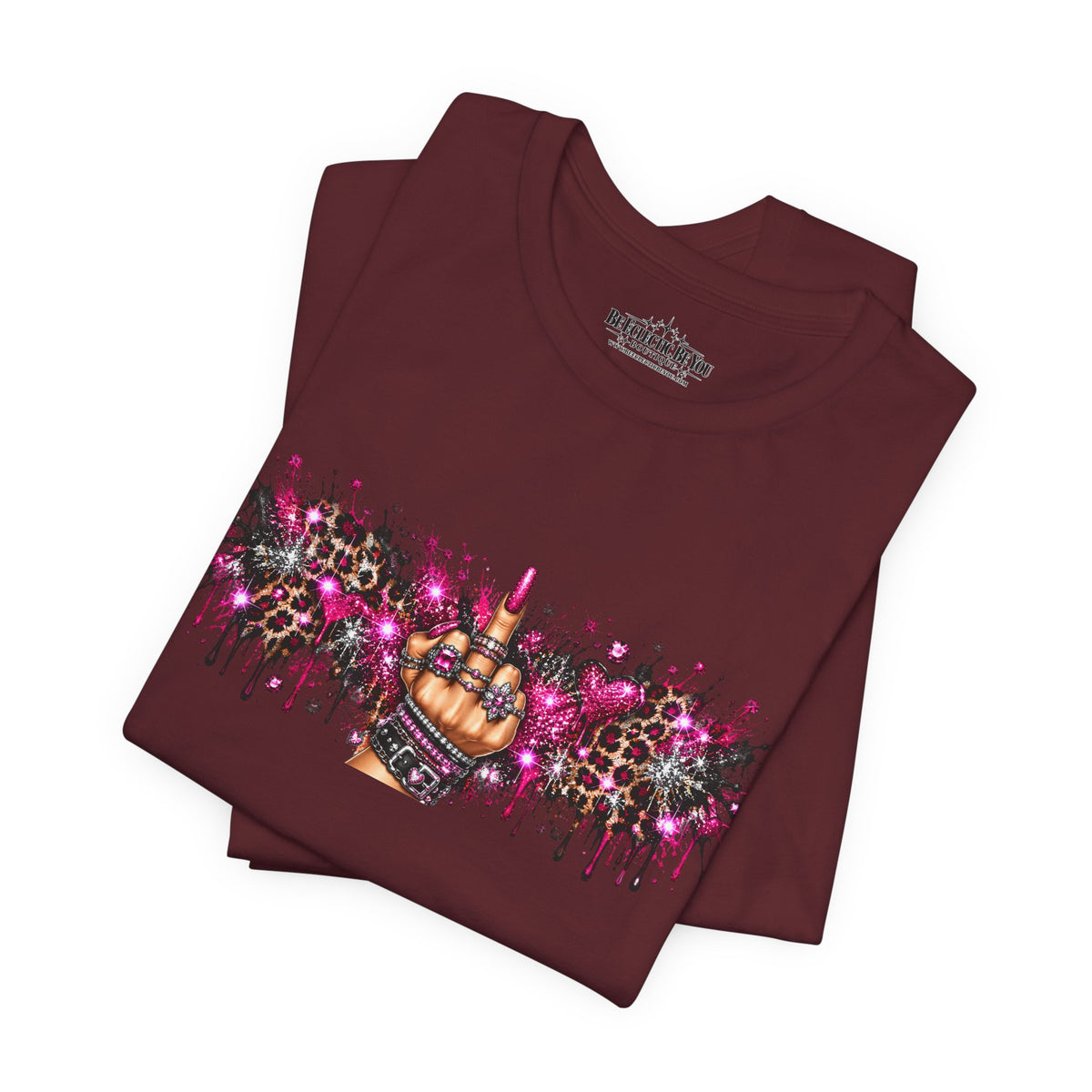 Colorful Rude Finger Graphic Tee