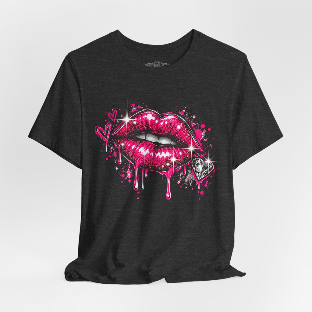 Kiss Lips Graphic Tee Sparkly