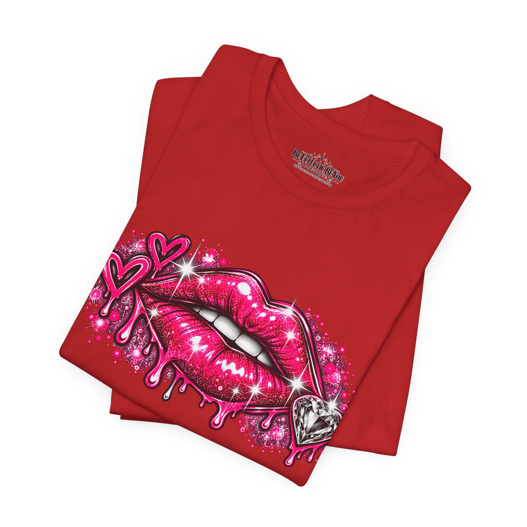 Sparkly Pink Lips Graphic Tee