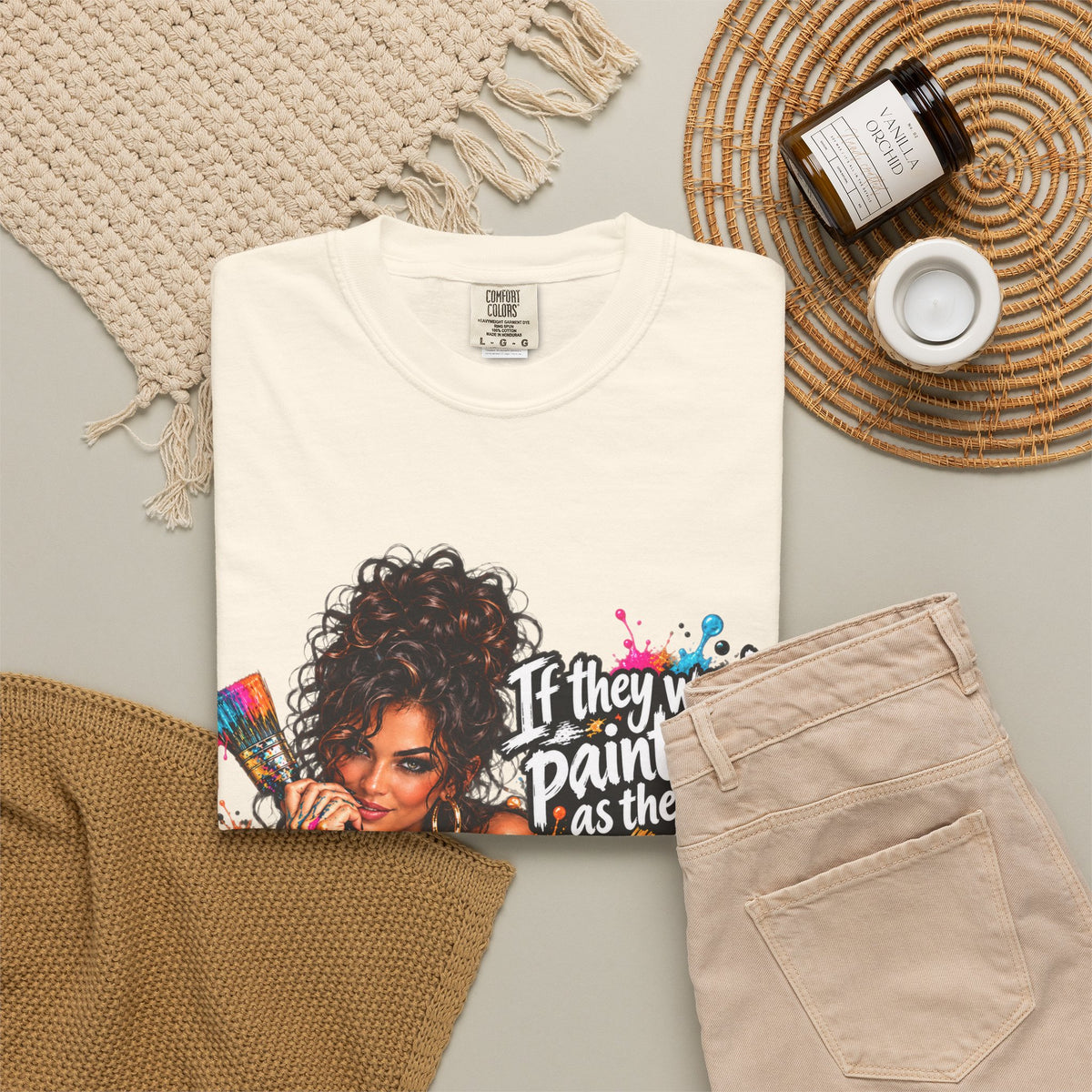 T-Shirt — "If They Want to Paint You as the Villain, Then Pose" Graphic Tee