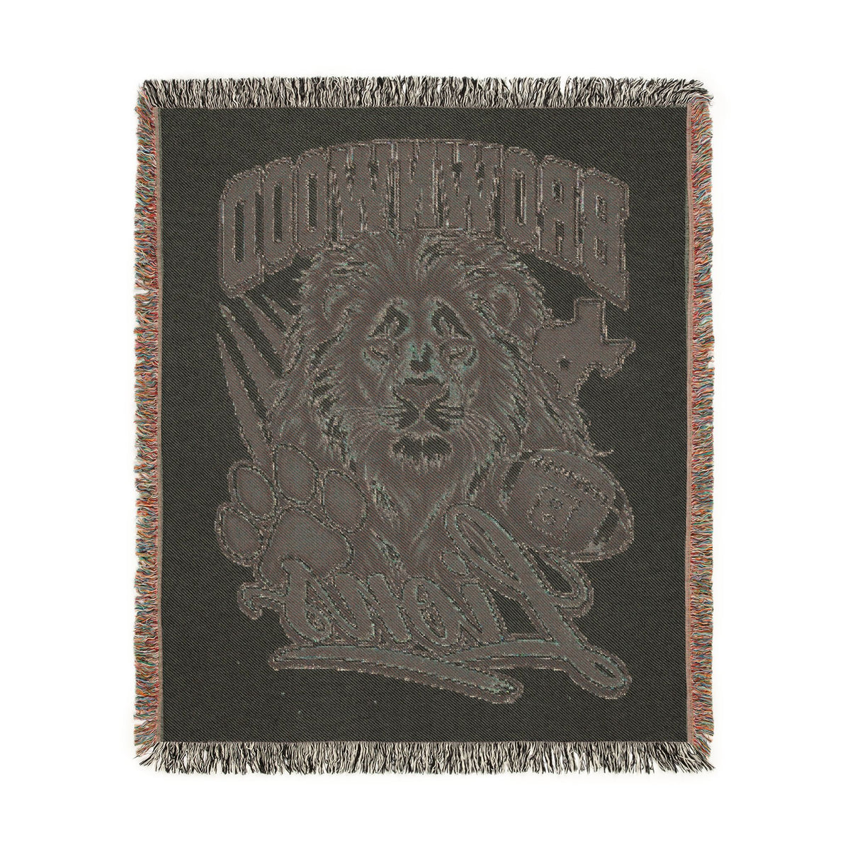 Brownwood Lions Woven Blanket