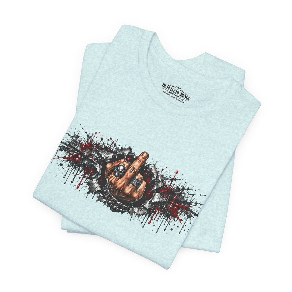 Rock On Hand Gesture Graphic T-Shirt