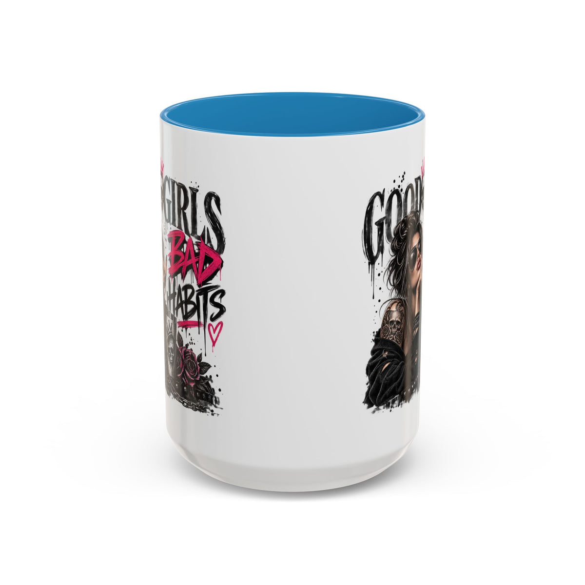 Good Girls Bad Habits Skull & Crown Mug