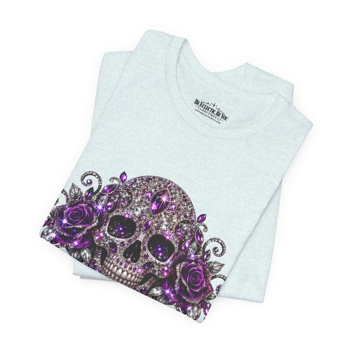 Gothic Purple Skull Tee