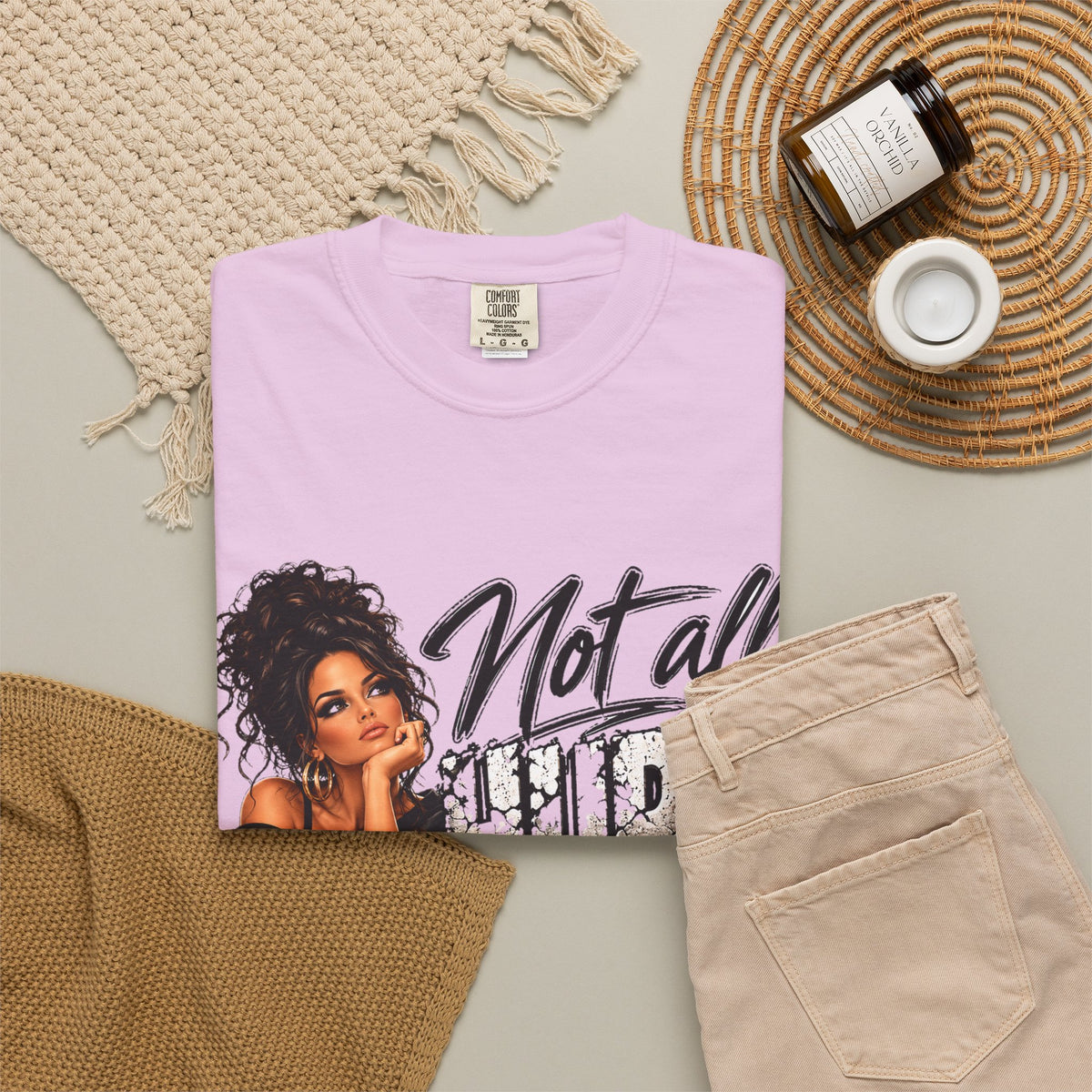 T-Shirt — "Not All Hurts Can Be Photographed" Graphic Tee (Sad Girl Illustration)