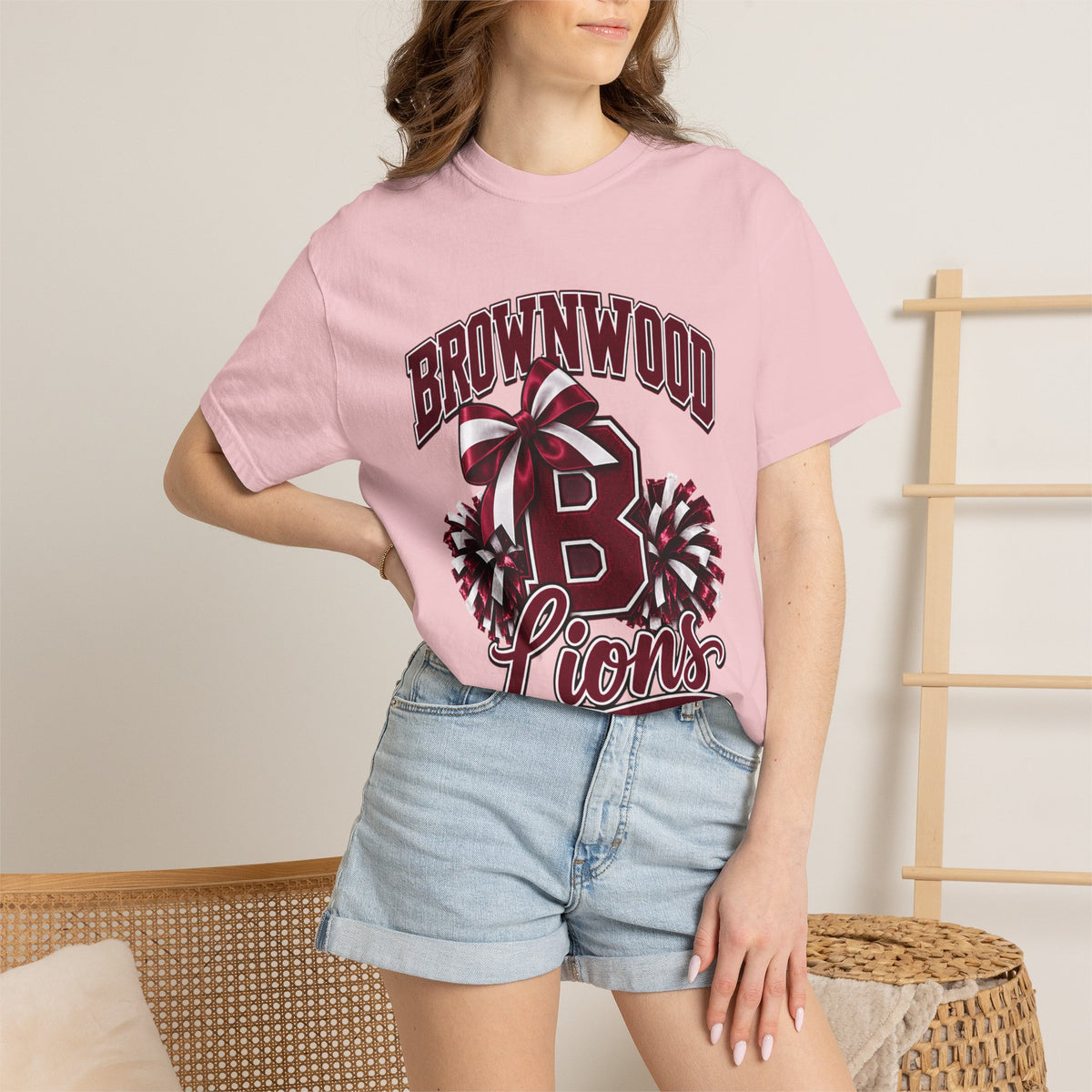 Brownwood Lions Cheer Graphic T-Shirt