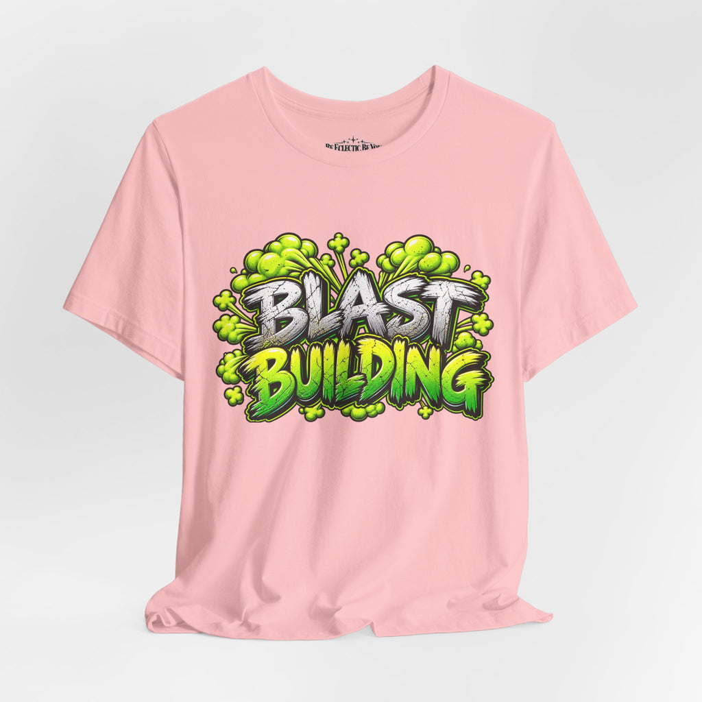 Blast Building Warning Blast Zone Graphic T-Shirt