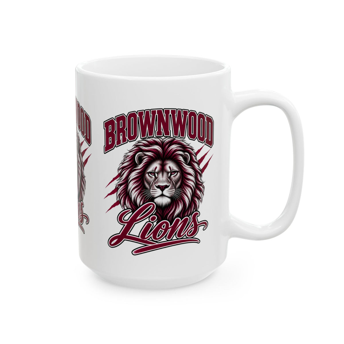 Brownwood Lions Ceramic Mug — Lion Mascot Coffee Cup (11oz & 15oz)