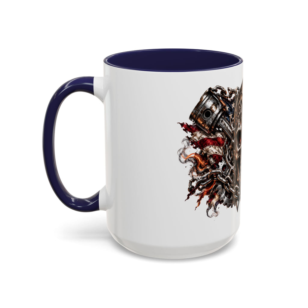 Skull & American Flag Coffee Mug (Accent, 11/15oz)