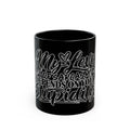Sarcastic Quote Black Coffee Mug — "My Level of Sarcasm Depends on Your Stupidity"