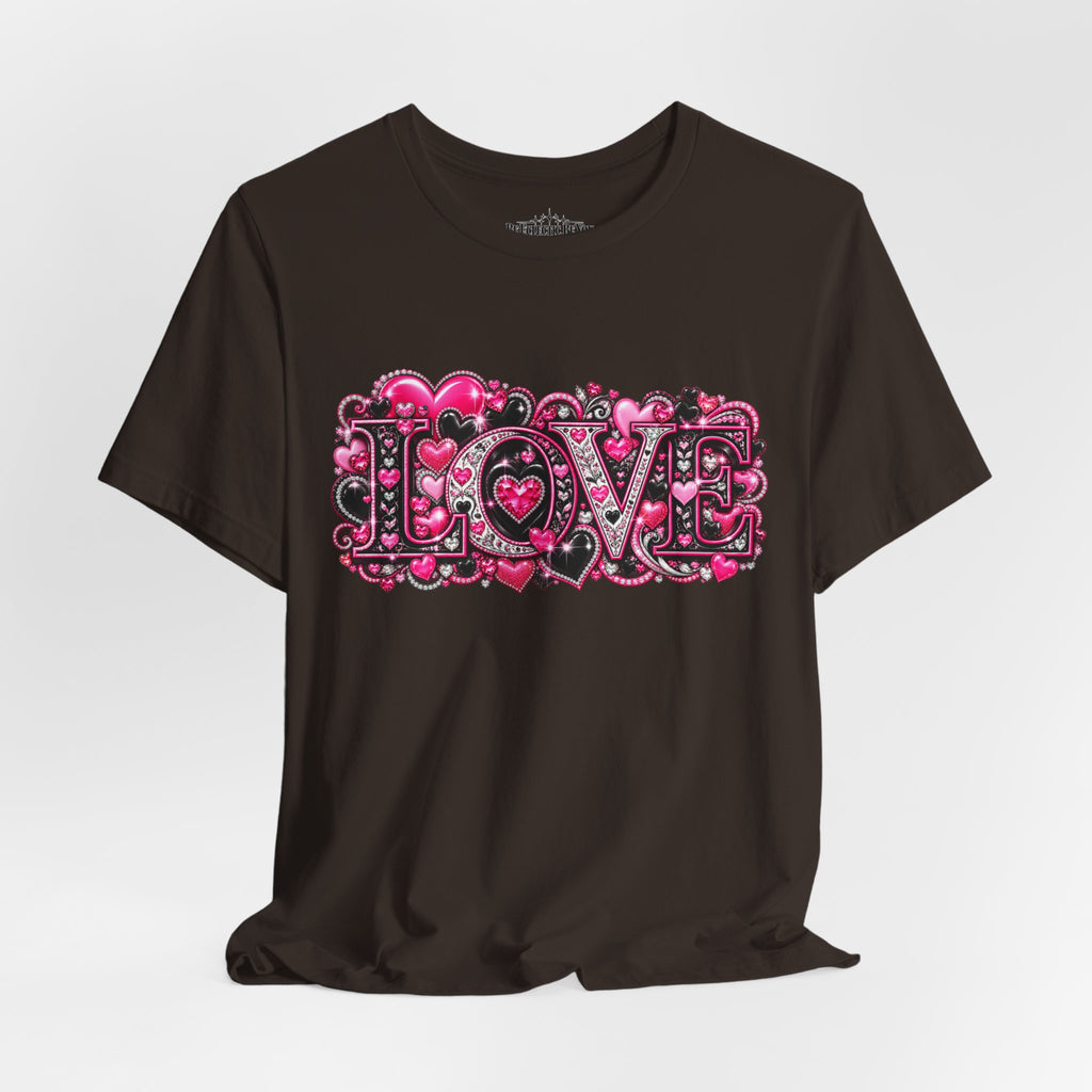 Love Graphic T-Shirt – Romantic Pink Valentine’s Day Tee