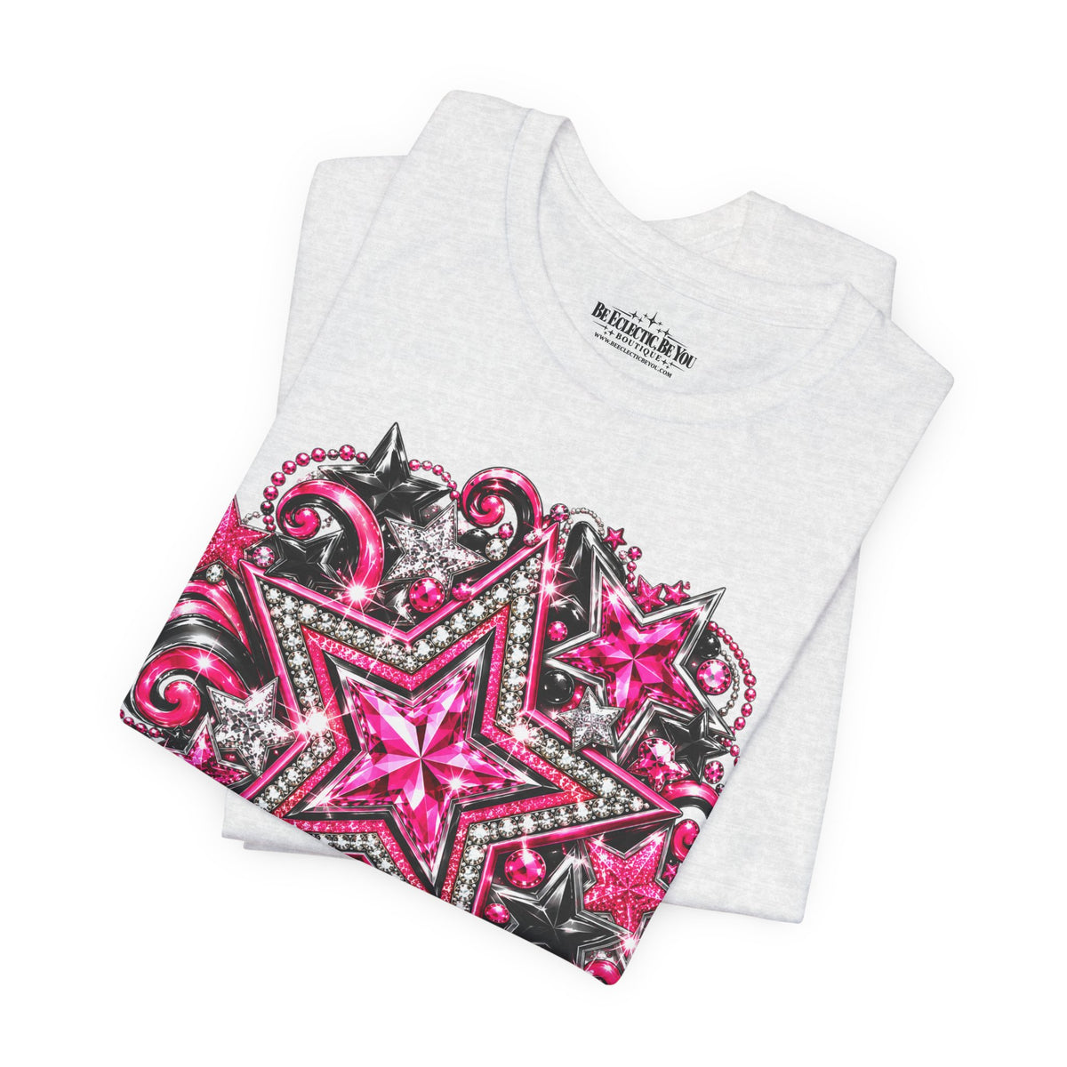 Pink Star Swirl Graphic Tee
