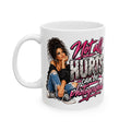 Ceramic Mug — "Not All Curves Should Be Photographed" Graphic Mug with Stylish Woman Illustration
