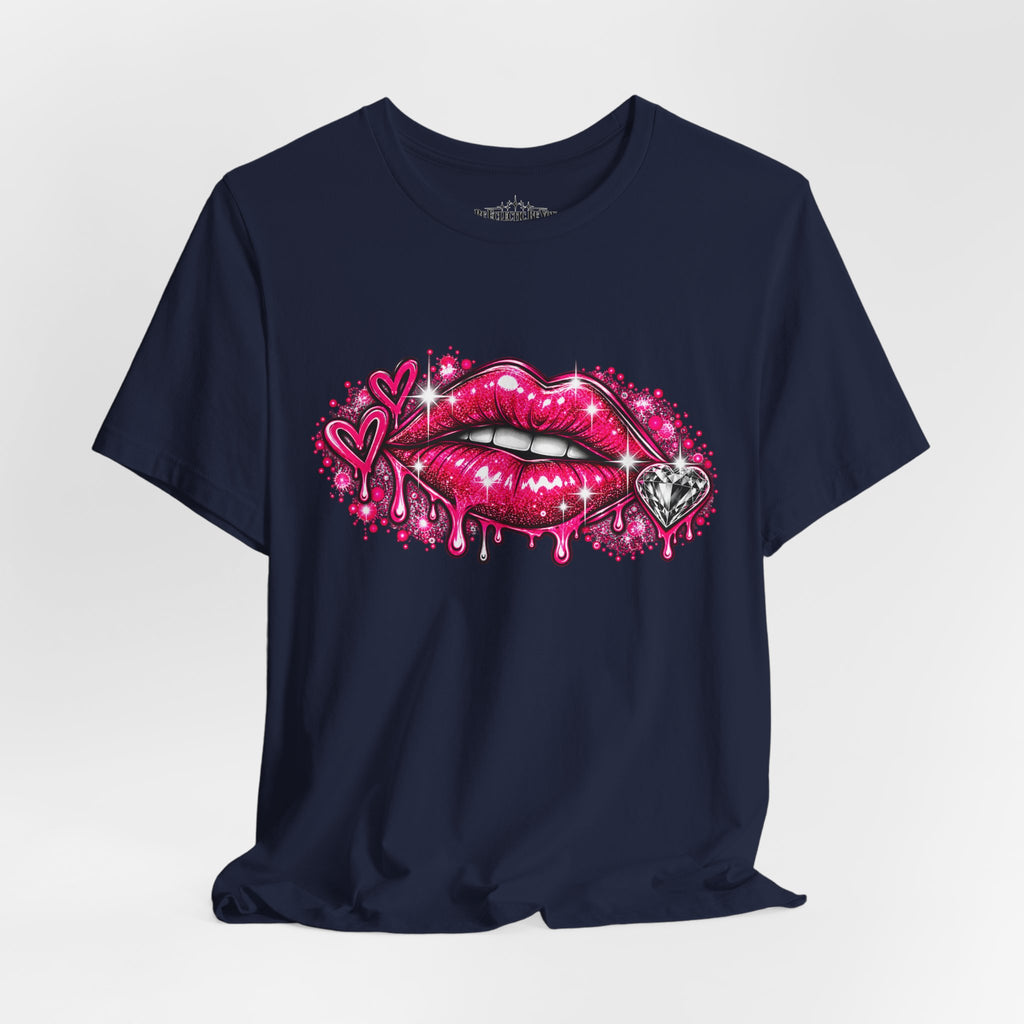 Sparkly Pink Lips Graphic Tee