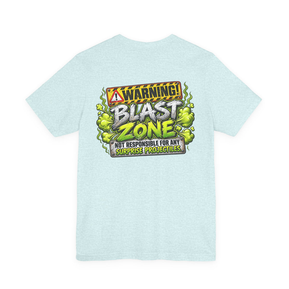 Blast Building Warning Zone Graphic Tee