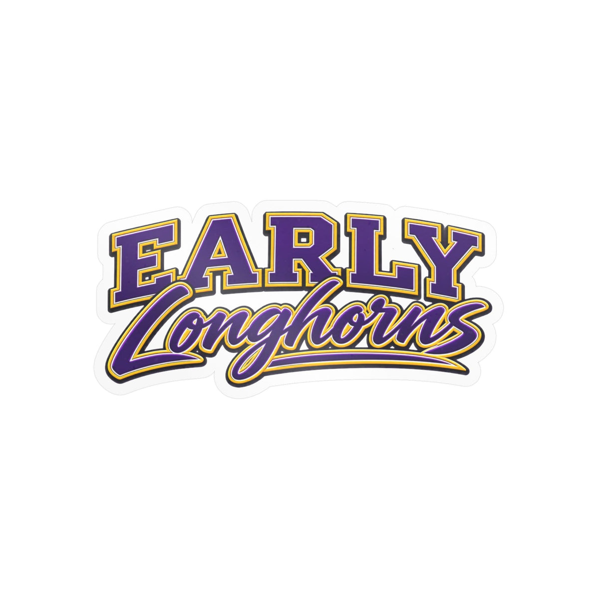 Early Longhorns School Spirit Sticker
