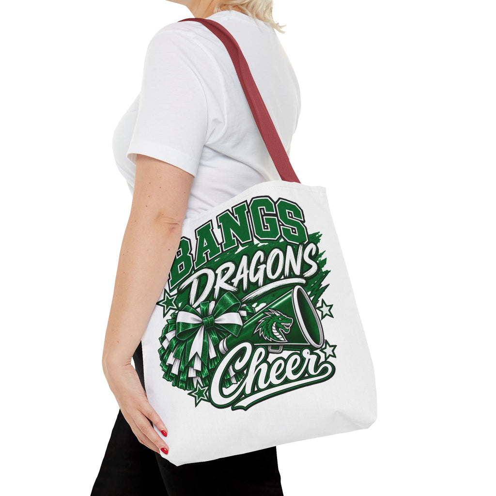 Bangs Dragons Cheer Tote Bag – Pom-Pom & Megaphone School Spirit Tote