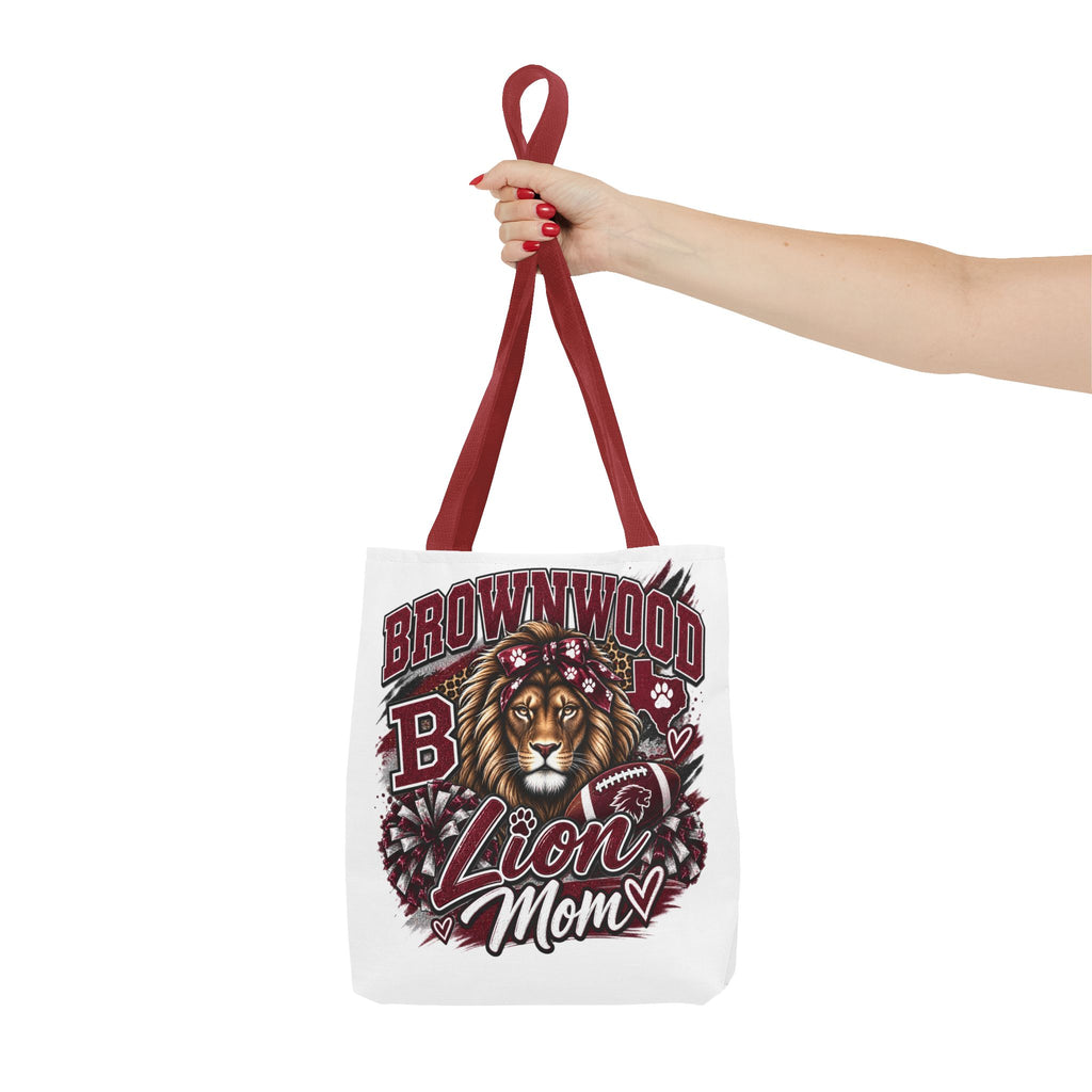 Lion Mom Tote Bag — Brownwood School Spirit Lion Mom Tote