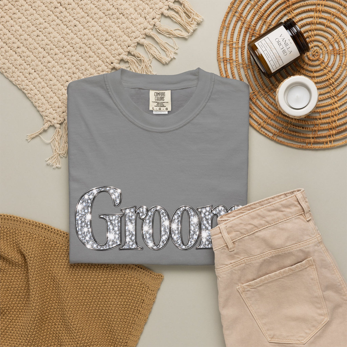 Groom Logo T-Shirt — Wedding Party Tee for Groom and Groomsmen