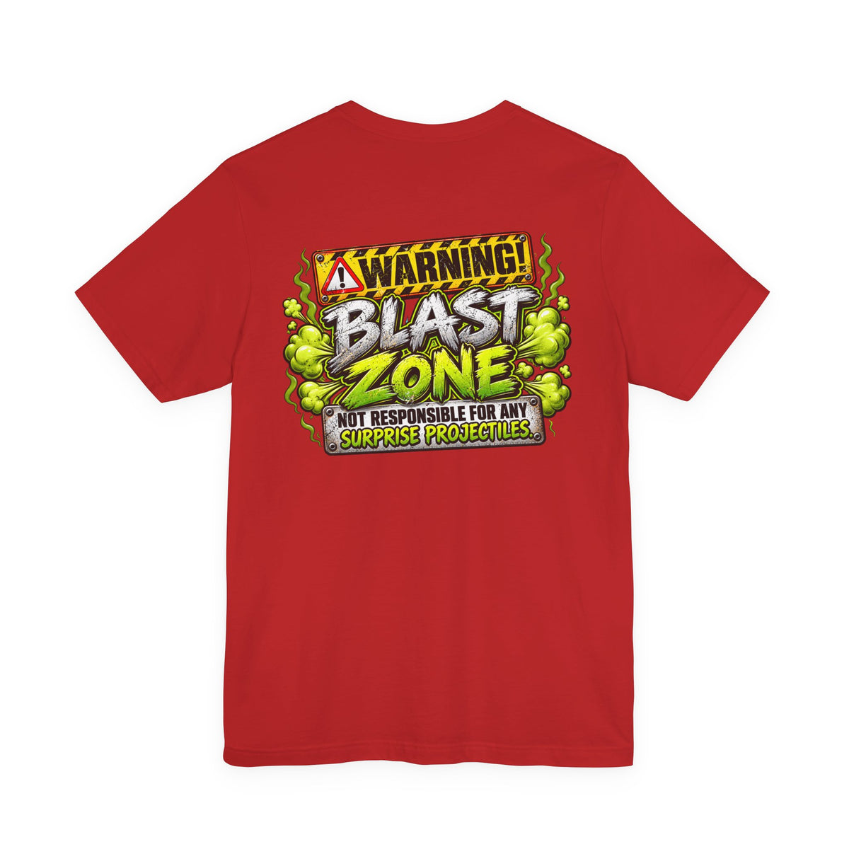 Blast Building Warning Blast Zone Graphic T-Shirt