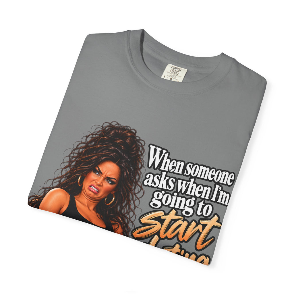 Graphic T-Shirt — "When someone asks when I’m going to start dating again" Retro Diva Tee