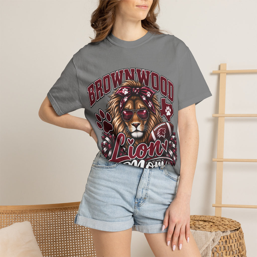 Brownwood Lion Mom T-Shirt — School Spirit Lioness Tee